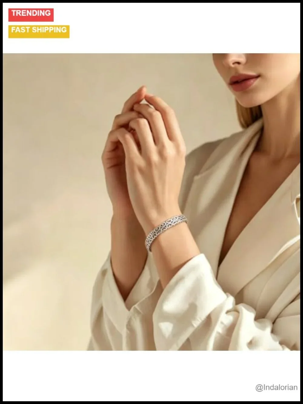 Sterling Silver Adjustable Open Cuff Bracelet Stackable for Women